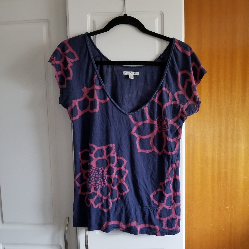 🍁🌺American Eagle vintage Y2K short sleeved decorative top